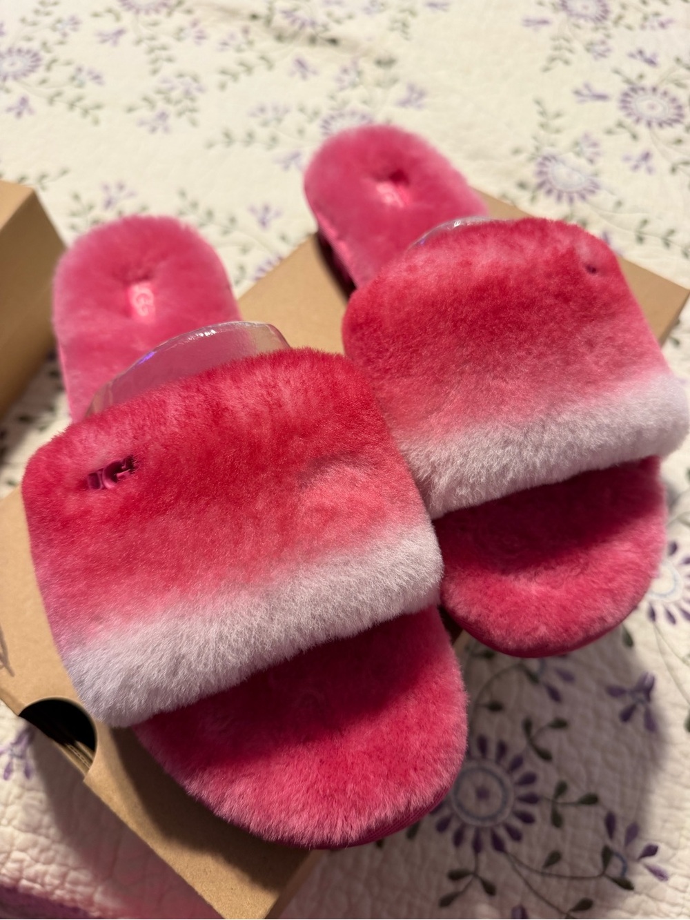 UGG W Cozette Gradient Pink Slide Slippers